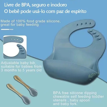 Kit de Alimentação para Bebês - Silicone 8 Peças