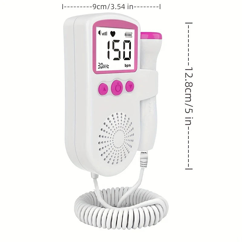 LCD - Doppler Prenatal - Detector de batimentos cardíacos 3.0MHz